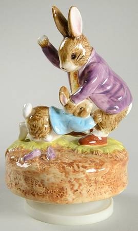 Beatrix Potter-Music Box Benjamin Bunny & Peter Rabbit - Boxed
