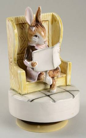 Beatrix Potter-Music Box Gentleman In Waiting - Boxed