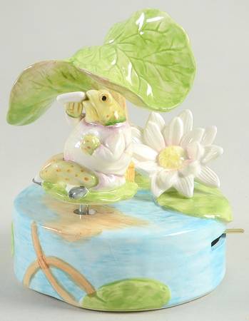 Beatrix Potter-Music Box Mr Jeremy Fisher-Lazy River - Boxed