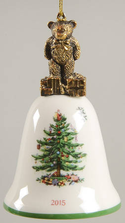Annual Bell Ornament Teddy Bear - No Box