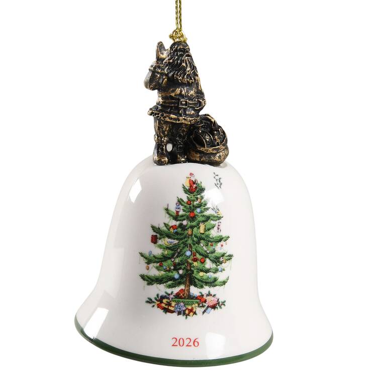 Annual Bell Ornament American Santa  - Boxed