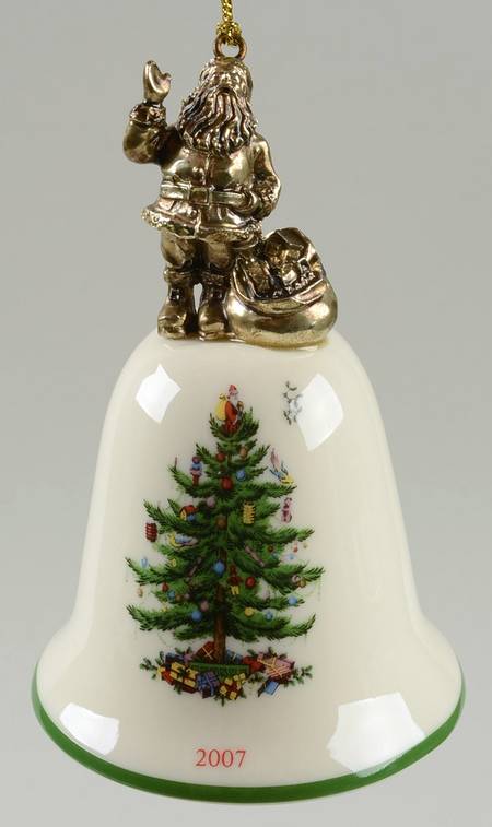 Annual Bell Ornament American Santa - Boxed