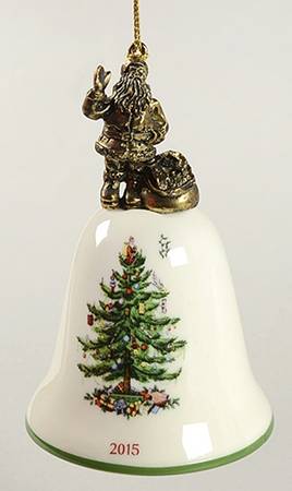 Annual Bell Ornament American Santa - Boxed