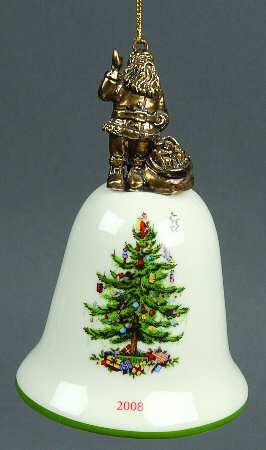Annual Bell Ornament Santa Claus - Boxed