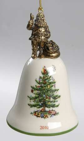 Annual Bell Ornament American Santa - No Box