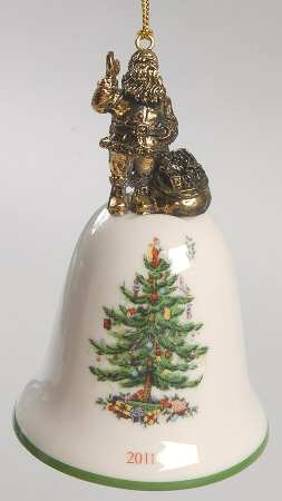 Annual Bell Ornament Santa Claus - Boxed