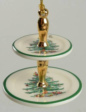 Miniature Ornament 2 Tiered Server - Boxed