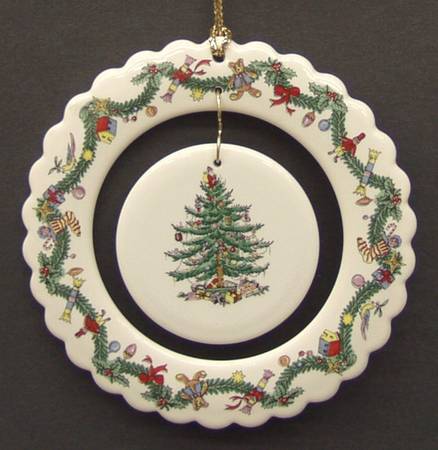 Christmas Tree Ornaments 2 Piece Scalloped - No Box