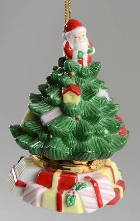 Christmas Tree Ornaments Christmas Tree Hinged Box Orn - Boxed