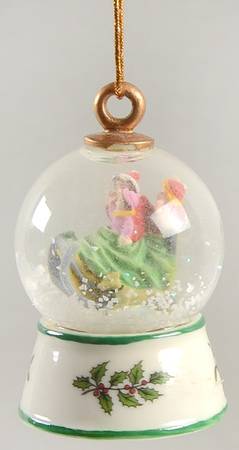 Christmas Tree Ornaments Jingle Bells Snowglobe - Boxed