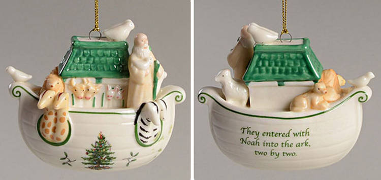 Christmas Tree Ornaments Noah's Ark - Boxed