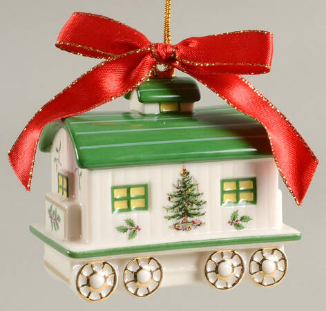 Christmas Tree Ornaments Caboose - Boxed