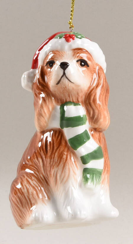 Christmas Tree - Puppies King Charles Spaniel - Boxed