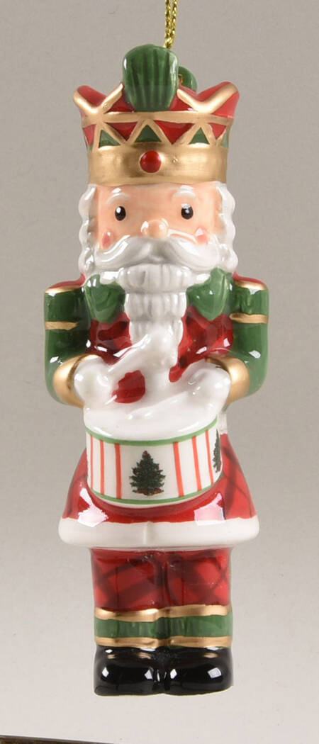 Christmas Tree Ornaments Tartan Nutcracker - Boxed