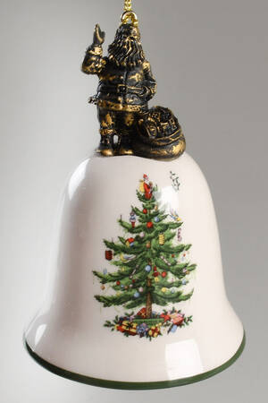 Annual Bell Ornament American Santa - Boxed - Bell