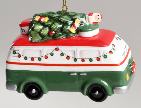 Christmas Tree Ornaments Spode Camper Bus - Boxed