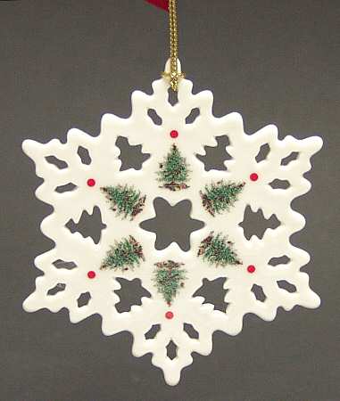 Christmas Tree Ornaments Snowflake - Boxed