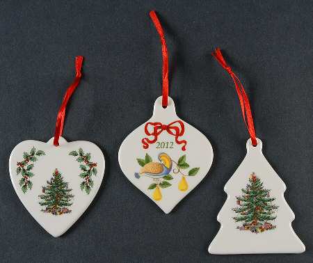 Christmas Tree Ornaments Annual Set/3  2012 - Boxed
