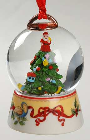 Christmas Tree Ornaments Tree Snowglobe - Boxed