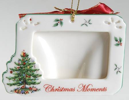 Christmas Tree Ornaments Pierced Photo Frame - Boxed