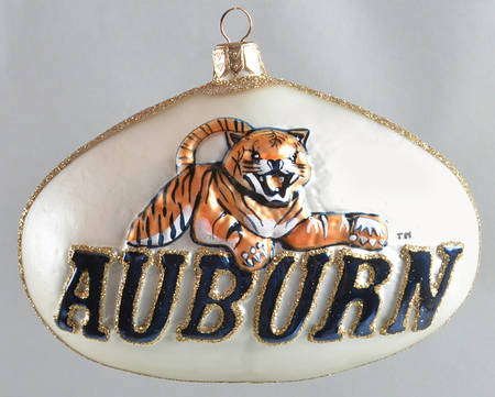 Glasscot Ornaments Auburn Tigers-Disk - Boxed