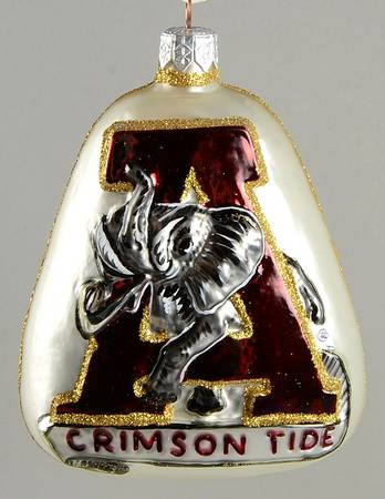 Glasscot Ornaments Alabama Crimson Tide-Logo Disk - Boxed