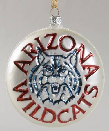 Glasscot Ornaments Arizona Wildcats-Logo Disk - Boxed