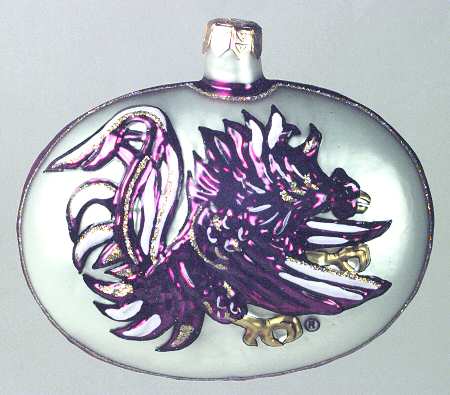 Glasscot Ornaments South Carolina Gamecocks-Disk - Boxed