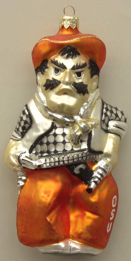 Glasscot Ornaments Oklahoma State Cowboys-Figure - Boxed