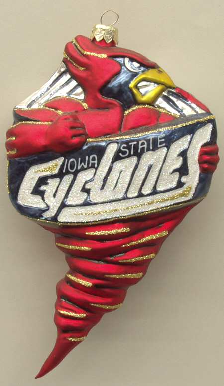 Glasscot Ornaments Iowa State Cyclones-Figure - Boxed