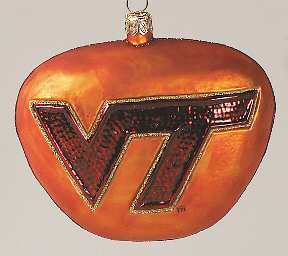 Glasscot Ornaments Virginia Tech-Logo Disk - Boxed