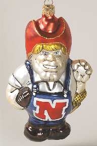 Glasscot Ornaments Nebraska Cornhuskers-Figure - Boxed