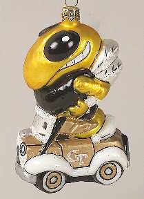 Glasscot Ornaments Georgia Tech-Buzz Figure #2 - Boxed
