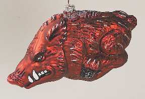 Glasscot Ornaments Arkansas Razorbacks-Figure - Boxed