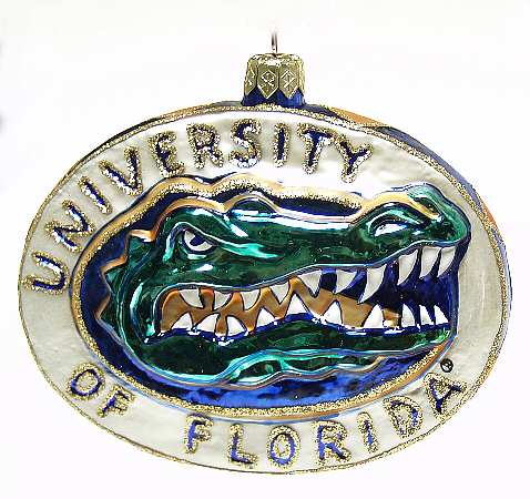 Glasscot Ornaments Florida Gators-Logo Disk - Boxed