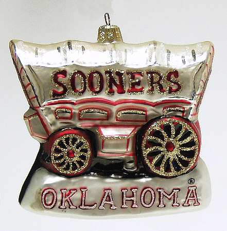 Glasscot Ornaments Oklahoma Sooners-Figure - Boxed