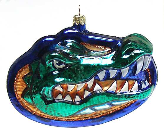 Glasscot Ornaments Florida Gators-Figure/Disk - Boxed