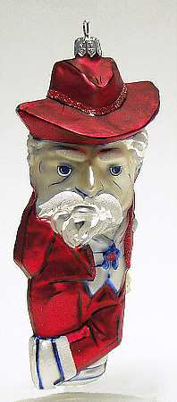 Glasscot Ornaments 'Ole Miss Rebels-Figure - Boxed