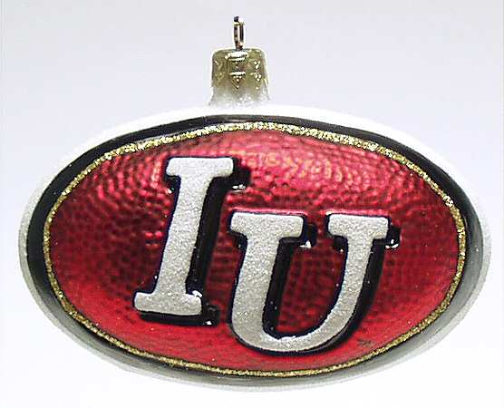 Glasscot Ornaments Indiana Hoosiers-Logo Disk - Boxed