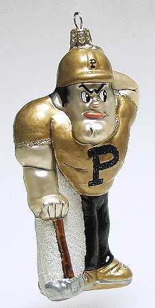 Glasscot Ornaments Purdue Boilermakers-Pete Figure - Boxed
