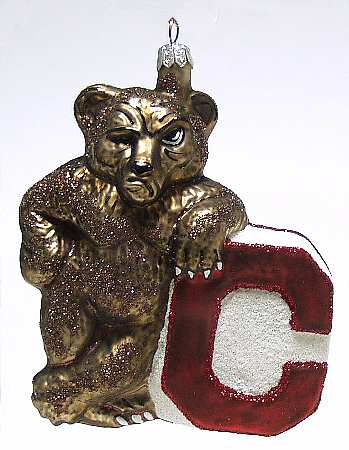 Glasscot Ornaments Cornell Bears-Figure - Boxed