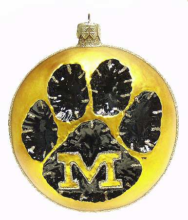 Glasscot Ornaments Missouri Tigers-Logo Disk - Boxed