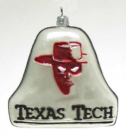 Glasscot Ornaments Texas Tech Red Raiders-Disk - Boxed