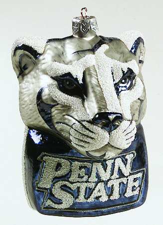 Glasscot Ornaments Penn State Nittany Lions-Fig/Disk - Boxed