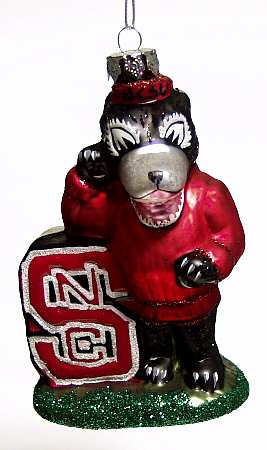 Glasscot Ornaments Nc State Wolfpack-Mascot - Boxed