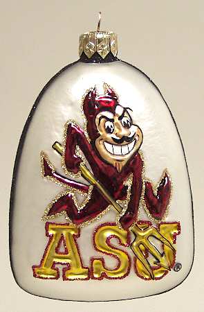 Glasscot Ornaments Arizona State Sun Devils-Logo Disk - Boxed