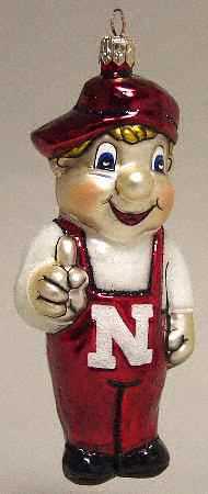 Glasscot Ornaments Nebraska Cornhuskers-Lil Red - Boxed