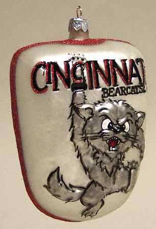 Glasscot Ornaments Cincinnati Bearcats-Logo Disk - Boxed