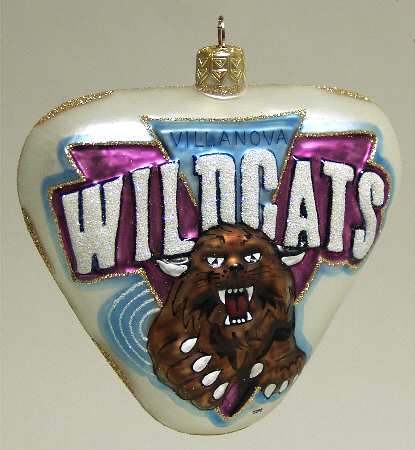 Glasscot Ornaments Villanova Wildcats-Logo Disk - Boxed