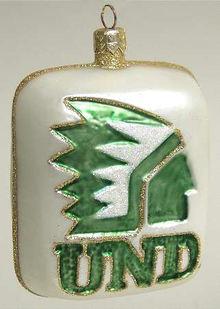 Glasscot Ornaments North Dakota Fighting Sioux-Disk - Boxed